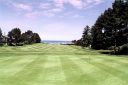 Salishan 16th green looking back